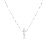 Collana Amen Donna Croci in Argento Zircone CLPCBBZ